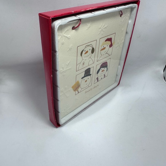 Hallmark "Frosty Days" Snowman Ceramic Hanging 6"X6" Hot Plate Trivet Tile Décor - Picture 11 of 12